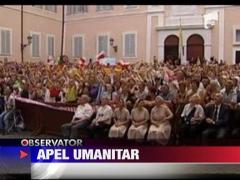 Papa, apel umanitar pentru ajutorarea victimelor din Africa