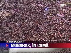Fostul presedinte al Egiptului, Hosni Mubarak, e in coma