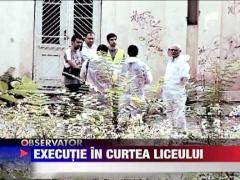 Executie in curtea liceului