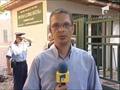 Barbat carbonizat in curtea scolii