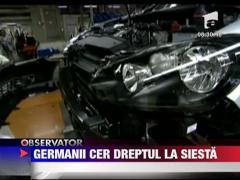 Germanii vor reintroducerea siestei in programul zilnic de munca