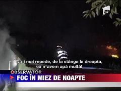 Incendiu puternic in Dambovita