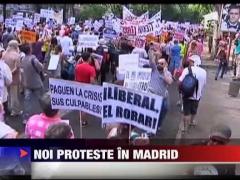 Noi proteste la Madrid