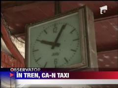 In tren, ca-n taxi