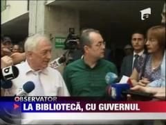 Emil Boc in vizita la noua cladire a Bibliotecii Nationala
