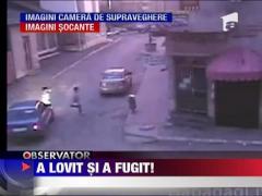 Adolescenta spulberata pe trecere de un bolid