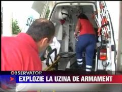 Explozie la o uzina de armament din Gorj: O femeie, grav ranita