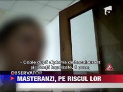 Inscrierea la masterat, pe riscul candidatilor