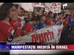 Protest inedit in Israel