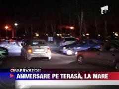 Ioana Basescu si-a serbat ziua la mare