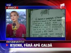 Fara apa calda de o saptamana, in Iasi
