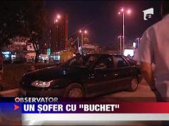 S-a baricadat in masina, dupa ce a fost prins fara carnet
