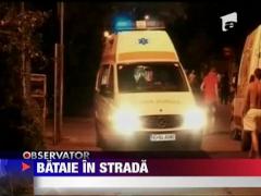 Bataie sangeroasa in plina strada in Iasi