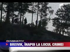 Anders Breivik a ajuns din nou pe insula Uttoya