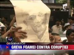 Greva foamei contra coruptiei, in India
