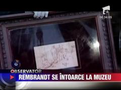 Desenul de Rembrandt furat sambata, recuperat dintr-o biserica