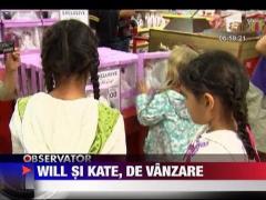 Printul William si Kate Middleton, transformati in papusi