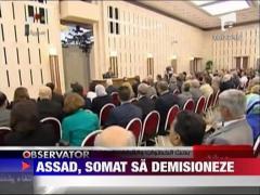 Assad, somat sa demisioneze