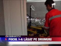 Flacarile au bagat in spital un copil