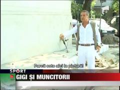Gigi Becali s-a luat de muncitori