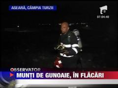 Campia Turzii acoperita de fum