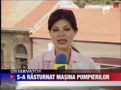 Accident cu masina de pompieri