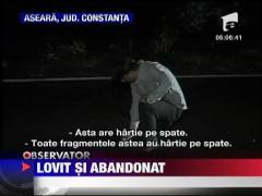 Lovit si abandonat pe DN39