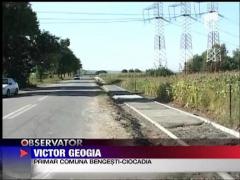 Trotuare pe camp in Gorj