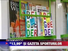 Cartea lui Frederic Beigbeder "13,99" si Gazeta Sporturilor