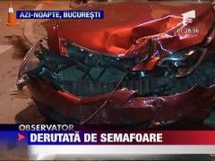 A confundat semafoarele si a produs un grav accident auto