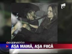 Fiica Angelinei Jolie tatuaj are un tatuaj temporar pe picior