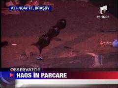 S-a urcat baut la volan si a intrat cu microbuzul in 4 masini