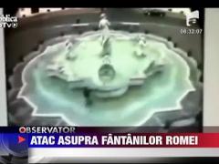 Fantana istorica distrusa cu ciocanul