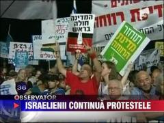 Israelienii continua protestele