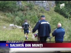 Tanara ranita, salvata in muntii Bucegi
