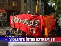 Violente intre extremisti in Londra si Dortmund