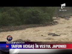 Taifun ucigas in vestul Japoniei