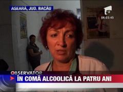 Copil de 4 ani, in coma alcoolica