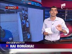 Specatcol in tribune la meciul Romania - Franta