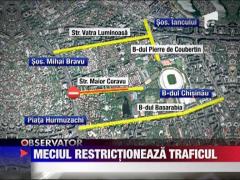 Restrictii de trafic in zona National Arena ‎