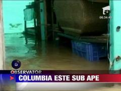 Inundatii devastatoare in Columbia