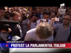 Protest inedit la Roma