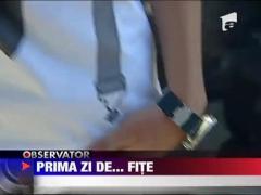 Aglomeratie si fite, in prima zi de scoala