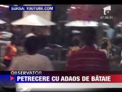 Petrecere terminata cu bataie in plina strada