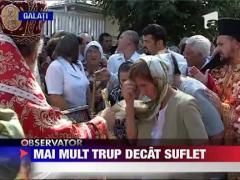 Aglomeratie la biserica de Inaltarea Sfintei Cruci