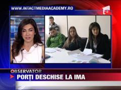 Cursurile de televiziune de la Intact Media Academy continua