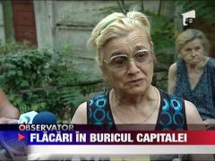 Panica in Capitala din cauza unui incendiu violent