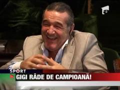Gigi Becali rade de campioana Romaniei