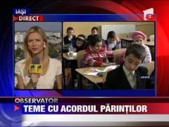 Teme doar cu acordul scris al parintilor