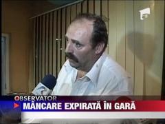 Mancare expirata in gara, in Brasov